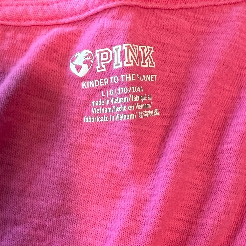 PINK Victoria's Secret short sleeve tee and boxer/pajama shorts - Picture 2 of 3